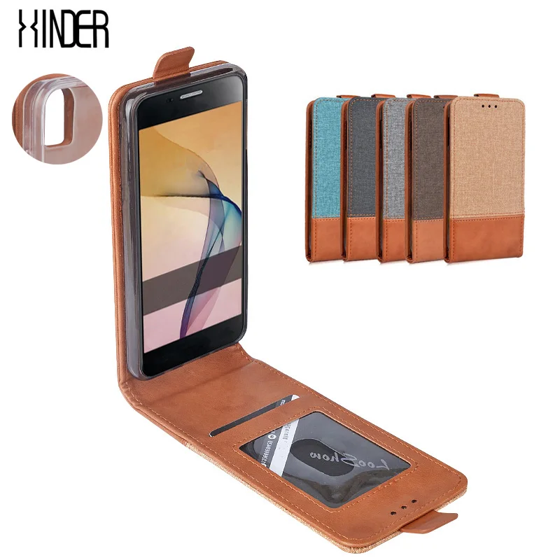 Xinder Leather Cover For Prestigio Wize N3 NX3 NK3 3507 DUO Flip Luxury Case Phone Bags Handmade | Мобильные телефоны и