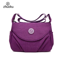 Sacs à bandoulière Bolsos étanche Femmes sac Haute qualité Nylon lntérieur multi-couche Femelle sac Messenger sac ZK1603