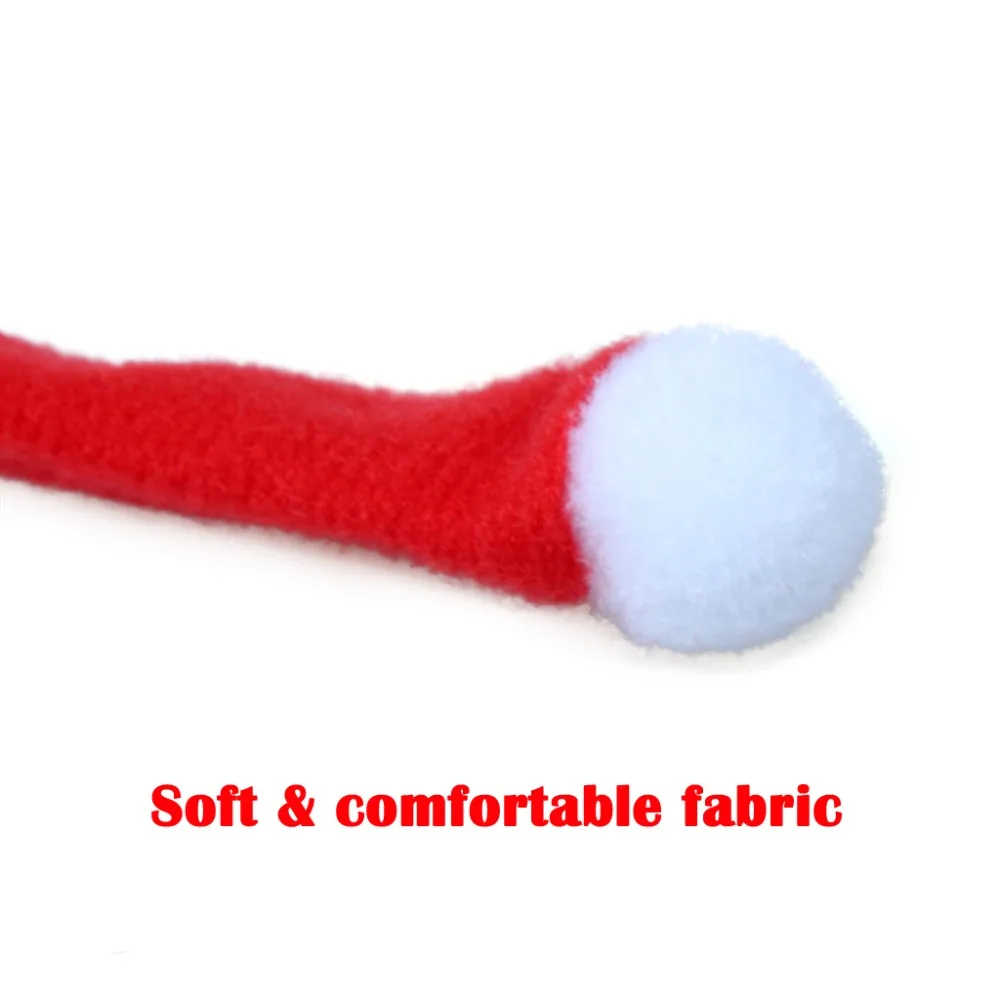 Mini Santa Scarf for Pet Dog Cat Puppy Doll Tie Neck Neckerchief Christmas Accessories (4)