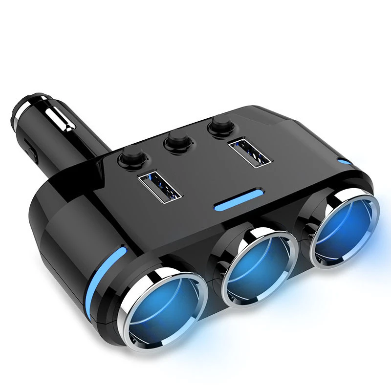 Автомобильный прикуриватель 12 в 24 разъем сплиттер LED USB зарядное устройство