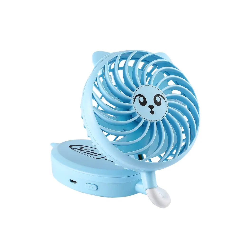 

Stylish Portable Mini Size Cooling Fan Low Power Consumption Rechargeable Battery Travel Accessory for Gift