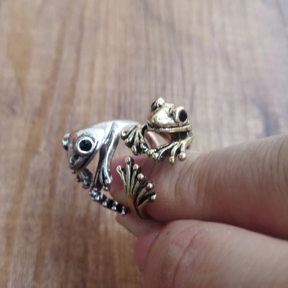 The Frog Prince Rings Cute Animal Rings Frog Wrap Rings Fox Ring Unique ...