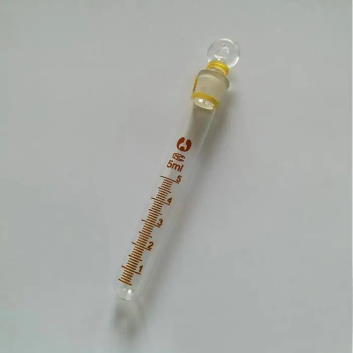 Graduated glass test tube with stopper-1