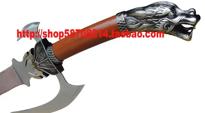 

S4811 MOVIE FILM RIDING DRAGON KNIGHTS SWORD W/ STAND FANTASY STEEL BLADE 42.7"