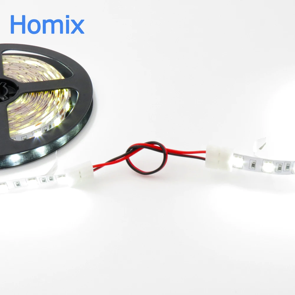 10 мм удлинитель для светодиодной ленты разъемы без пайки используются 5050 и 5630