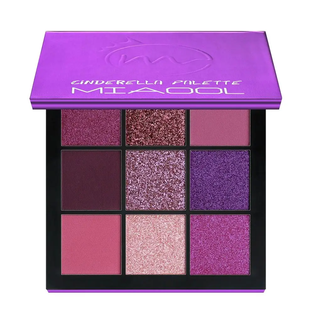 Палитра теней для век фиолетового цвета красивая летняя палитра 9 видов цветов