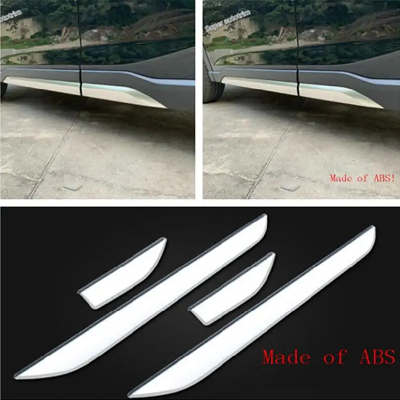 

Lapetus Body Molding Door Side Line Garnish Trim Cover Protector Guard Lining Car Accessories Fit For Subaru Forester 2019 / ABS