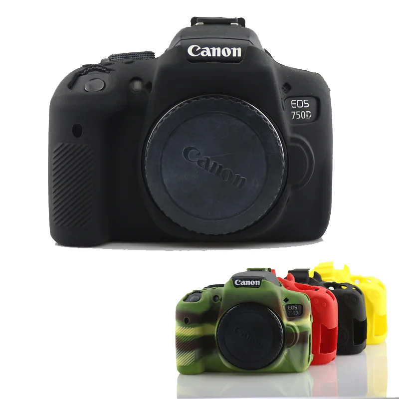 Nice Soft Rubber DSLR Camera Case For Canon 750D Protective Silicone