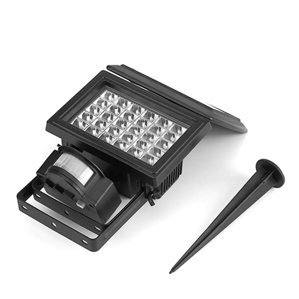 

Solar Powered Wall Light Waterproof Landscape Lamp 200lm 30LED 2W PIR Human Induction Insert Spotlight Garden Lamp