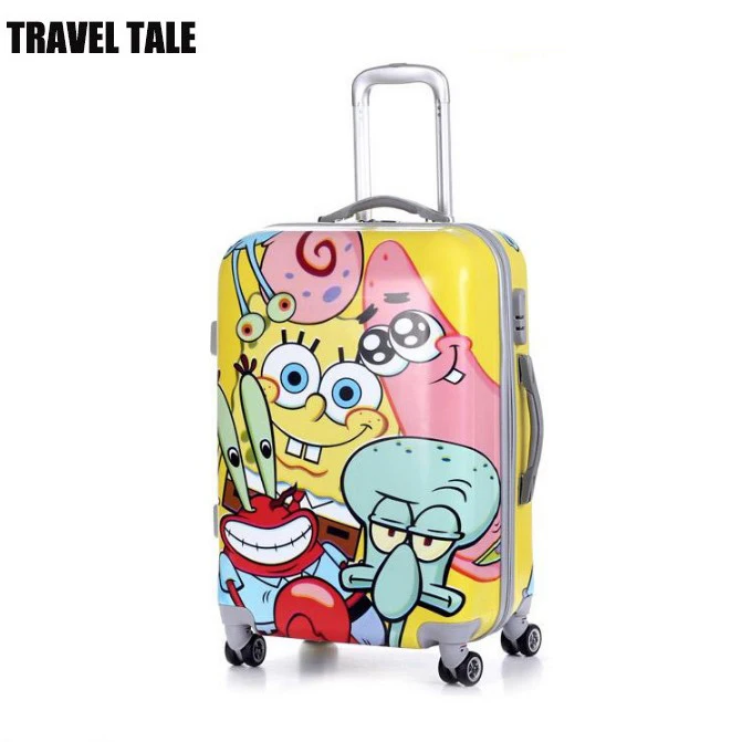 patterned luggage