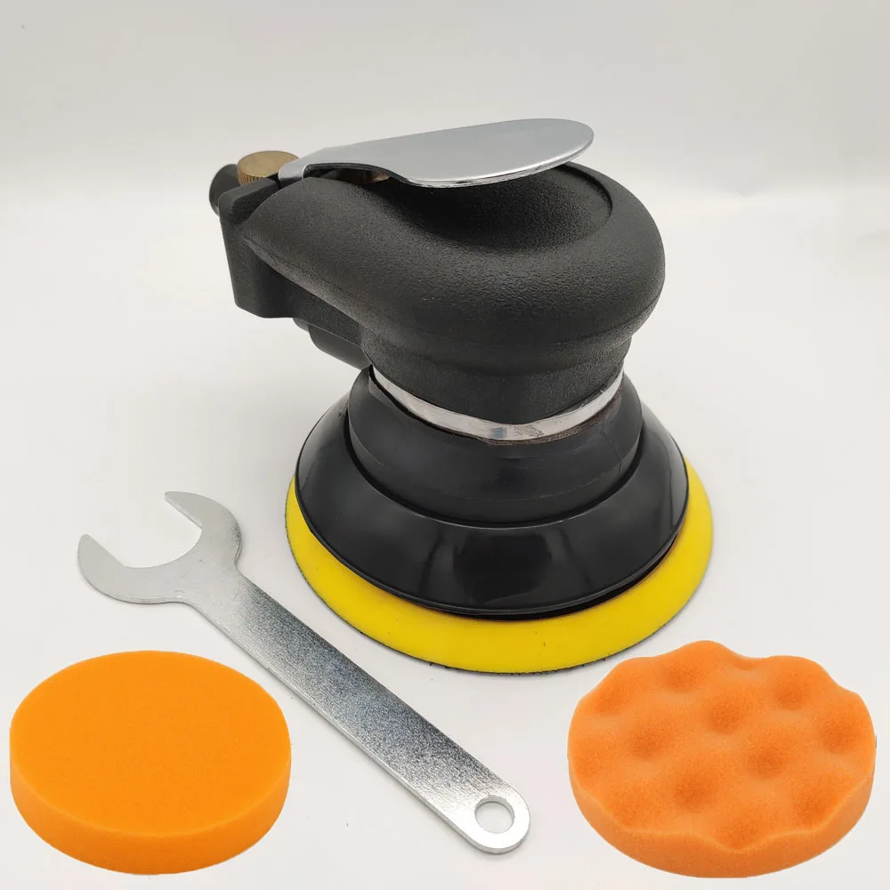 

5 inch non-vacuum matte surface round pneumatic sandpaper track pneumatic grinder polishing sander manual tool