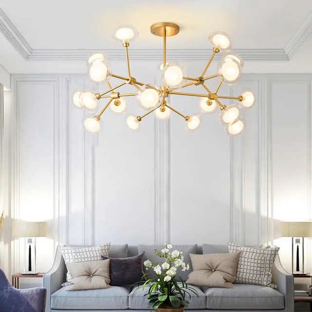 

LED Modern Chandeliers Design for Living Room Bedroom Iron Indoor Lighting Fixture Design Creative Hanging Lamps Home Decoration