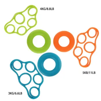 

6Pcs Portable Silica Finger Stretcher Set Exerciser Grip Hand Training Extensor Forearm Strengtheners