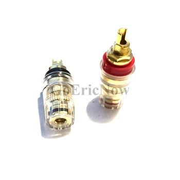

50 pcs 46mm Large Audio Amplifier Speaker Spade Terminal Binding Post Banana Female Jack Socket Connector