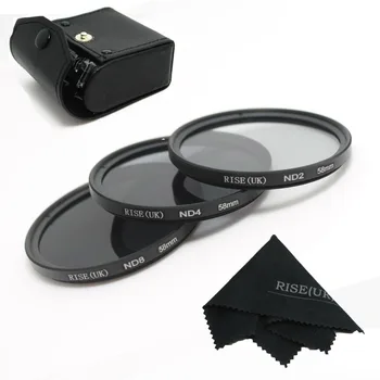 

RISE(UK) 58mm Neutral Density ND2/ND4/ND8 lens Filter Kit set ND+2+4+8 + case+gift for sony canon