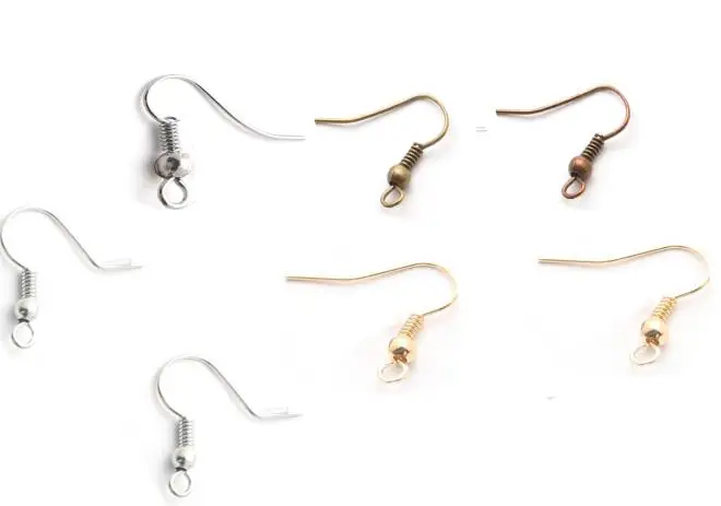 

FLTMRH 20PCS Fish Dangle Metal Iron Earring Clasps Hooks Lever Back Earring Wires Fittings DIY Jewelry Findings Accessories