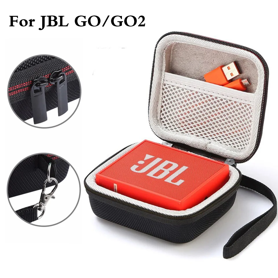 Square Speaker Case Travel Cover for JBL Go/GO 2 Bluetooth Wireless