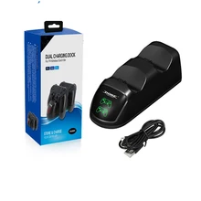 Двойной зарядка через usb док-станция для зарядки для PS4 контроллер для PS4/PS4 тонкий/PS4 Профессиональный джойстик с статус зарядки Дисплей