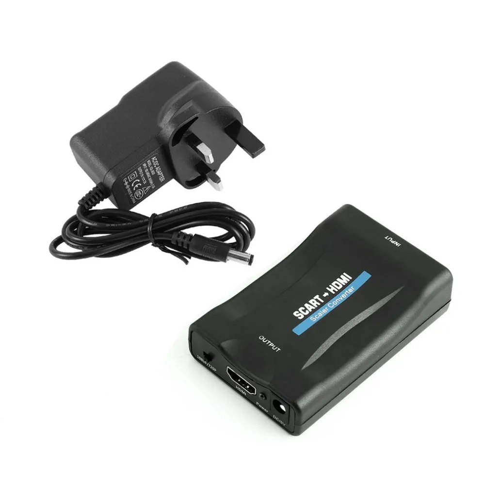 

Scart To HDMI Converter Video Audio Signal Adapter Converter Support PAL NTSC for TV Video Recorder DVD Digital Switch EU/UK/AU
