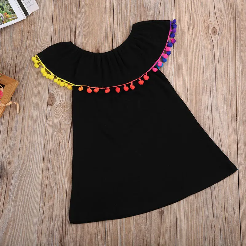 Детское летнее платье пачка с открытыми плечами на возраст 1 6 лет|dress girl|girls costumestutu