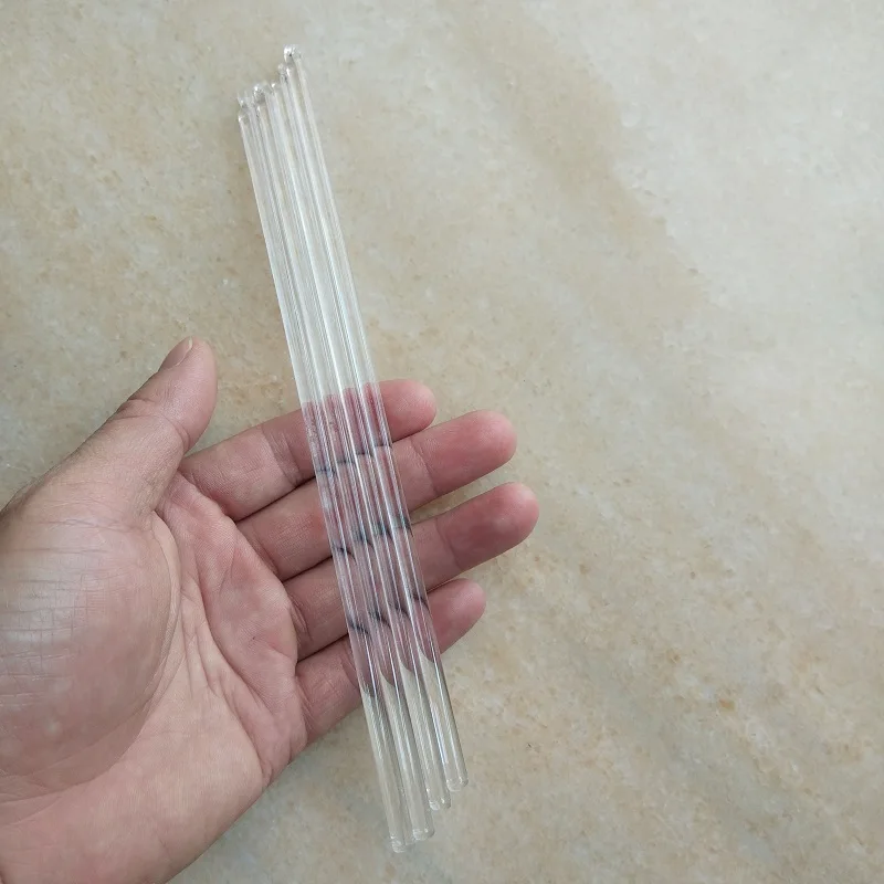 

20pcs/lot 6*100/150/200/250mm round glass stick prism DIY chandelier crystal with 1 hole Home Curtain lighting Accessories