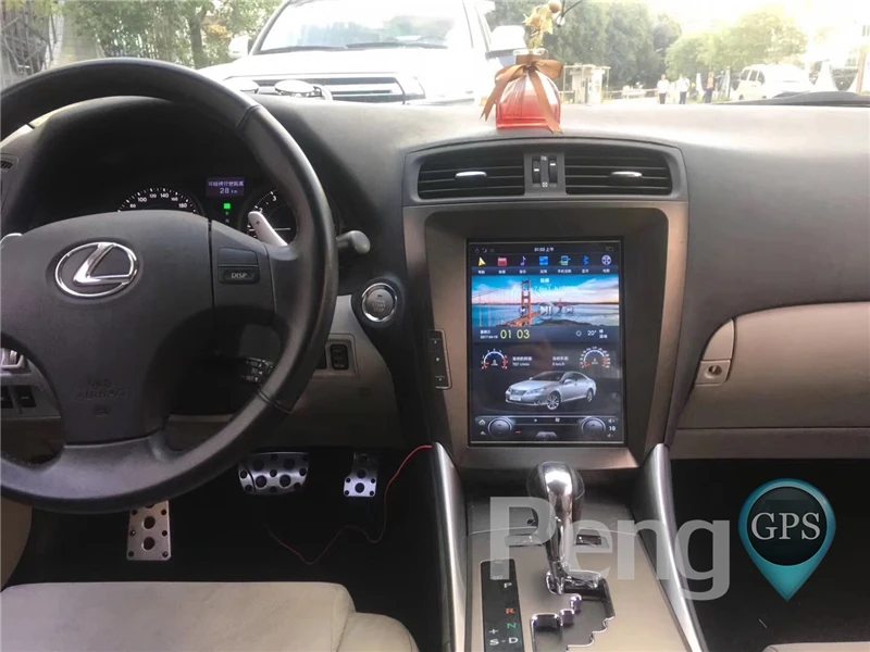 Top Tesla Style 12.1 Inch Android 6.0 Car Radio GPS Navigation DVD Player Headunit for Lexus IS 2004-2010 Autostereo Seat Heating 4