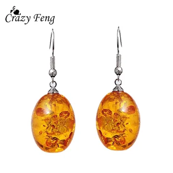 

Transparent Color Jewelry Earrings for Women Vintage Retro Clear Stone Drop Earrings for Ladies Gift Free Shipping Silver Color