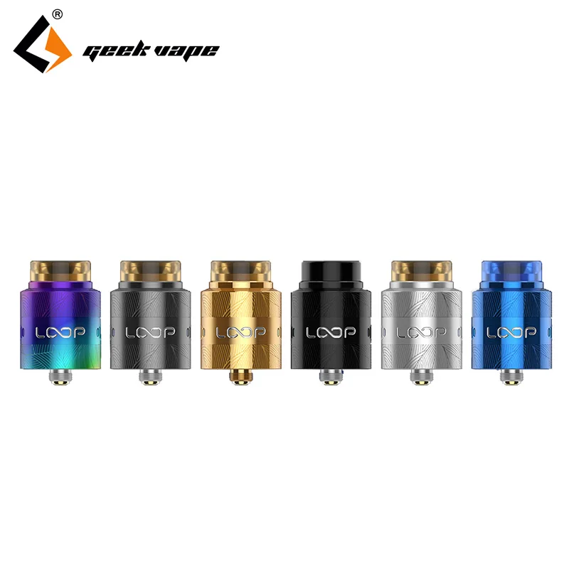 

Original Electronic Cigarette Geekvape Loop V1.5 RDA 24mm Vape Atomizer by single/dual coil for 510 box mod vs Drop RDA