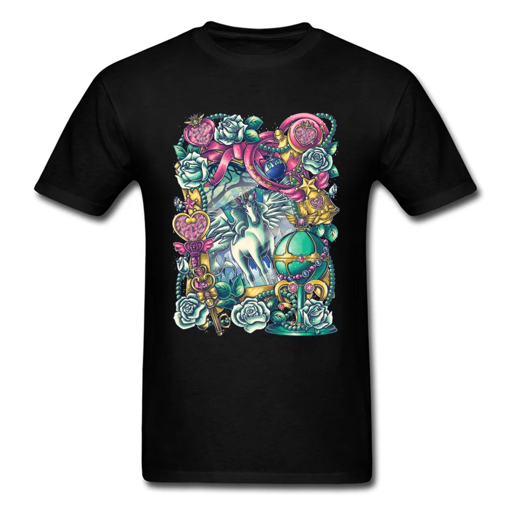 Fashionable Short Sleeve Tees Summer/Fall O-Neck Cotton Men T Shirts Guardian of the Dream World Fashionable T Shirt 2018 Newest Guardian of the Dream World black