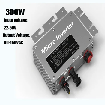 

300W Pure Sine Wave Power Micro Inverter 22-50V AC Input 120V AC Output IP65 with High Performance Maximum Power Point Tracking