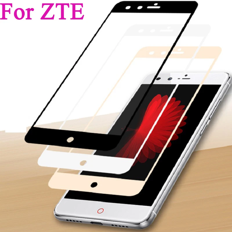 Закаленное стекло с полным покрытием для ZTE Nubia Z11 mini S Z981 A2 PLUS V8 M2 LITE Z17 MINI цветная