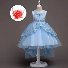 Одежда для девочек-подростков 12 лет, кружевные вечерние платья принцессы с бисером для свадьбы, дня рождения, платья для девочек от 3 до 16 лет