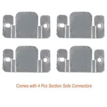 4 Pack Schnitts Sofa Stecker Couch Möbel Verriegelung Software Halterung mit Schrauben und 12 Pcs Möbel Pads