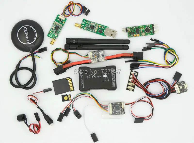 

Mini Pixhawk Flight Control 32bit Pixhawk2.4.6 w/SD Card /Safety Switch/Buzzer/RGB/PPM/I2C/PM/OSD /433 Telemetry/M8N GPS