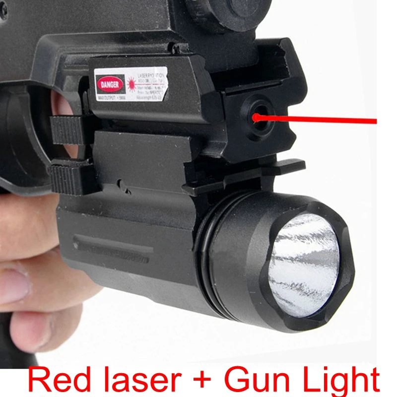 Details about   LASERSPEED Red Laser Sight with 450lm Light Combo Pistol Airsoft Hunting Laser 