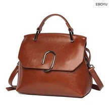 EBOYU женские кошельки из натуральной кожи и вместительные женские сумки мини сумка через плечо винтажная сумка-портфель дизайнерские сумки