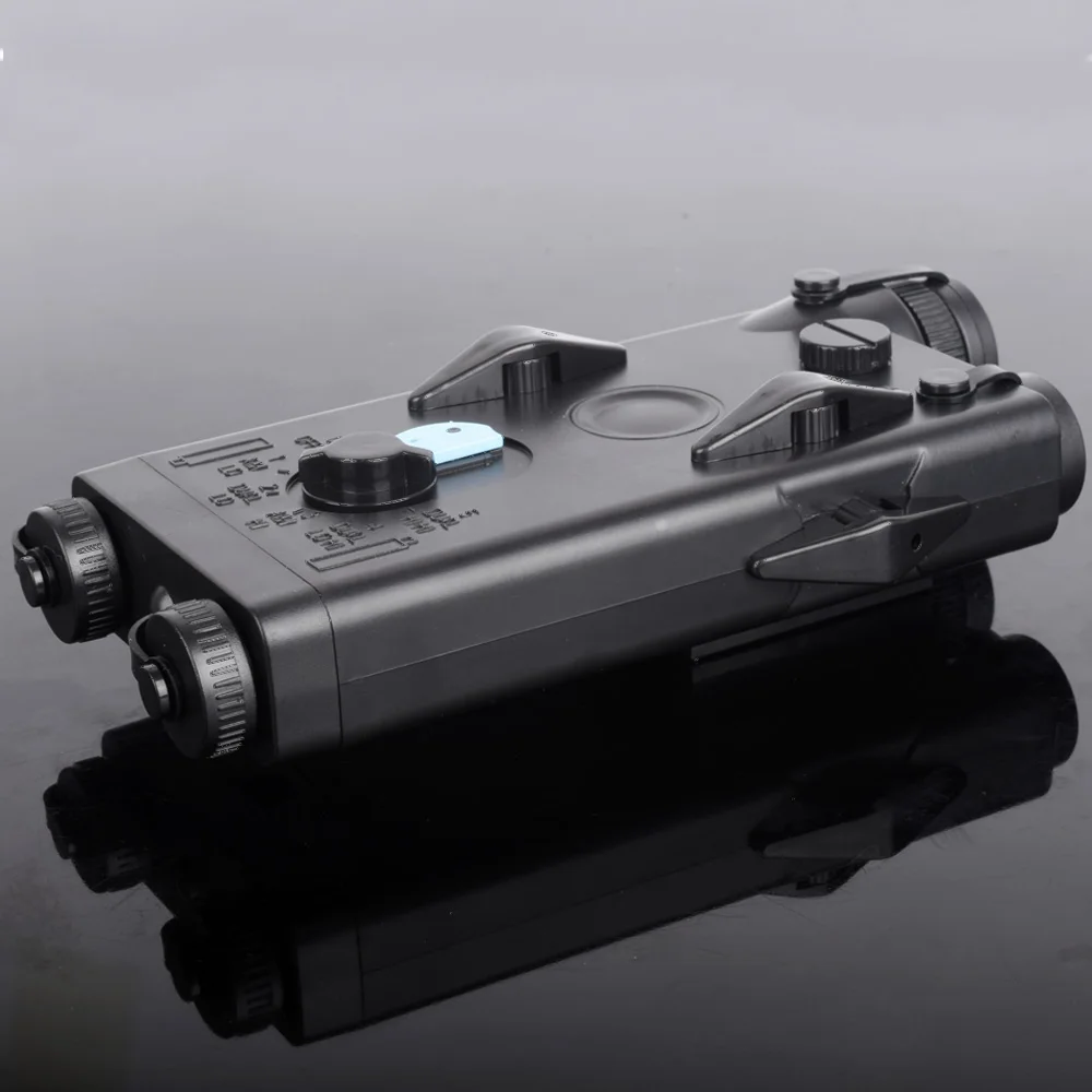 Чехол аккумулятор TOPSCOPE airsoft AN/PEQ 2 с красным лазером|Подсветка для оружия| |