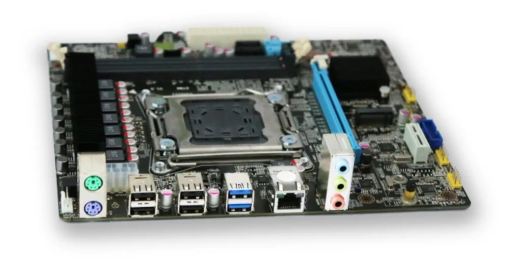 

New desktop motherboard X79 M.2 SSD port ddr3 support Ecc ram 2*RAM slots LGA 2011 mainboard 7.1 audio port