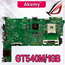 Akemy N73SV Материнская плата ноутбука REV.2.0 для ASUS N73SV N73SM N73S PGA989 3 Разъем для карты памяти с GT540M/1 ГБ Графический DDR3 полный тест