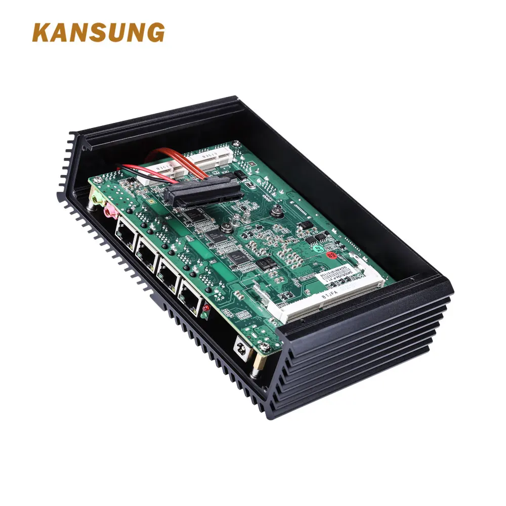 KANSUNG Core i7 5500U 5 го поколения мини ПК 4 LAN Aes ni компьютер Win 10 Linux Intel x86 промышленный