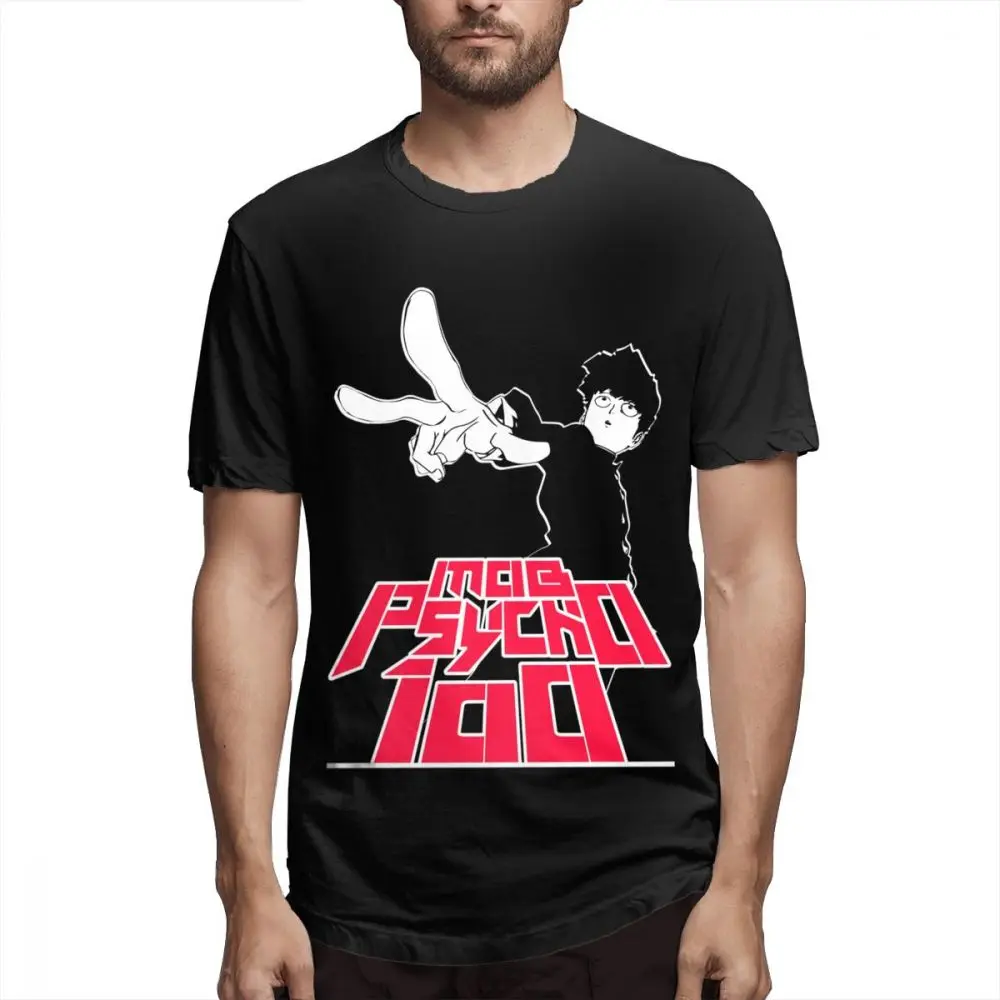 Mob Psycho 100 Shigeo T Shirt Men Unique Design Homme Tee Crewneck Free Shipping |