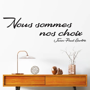 

Sticker Citation Nous Sommes Nos Choix Vinyl Wall Art Decor Mural Decal Wallpaper Living Room Home Decor Poster House Decoration