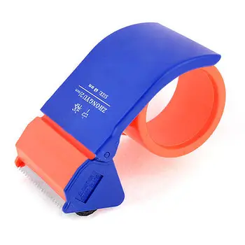 

Handheld Package Tool 2.5" Adhesive Tape Dispenser Cutter Orange Red Blue
