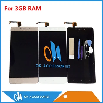 

For 3GB RAM For Xiaomi Hongmi Redmi 4 Pro 4Pro LCD Display Touch Screen Digitizer Assembly Black White Gold Color With Tool Tape