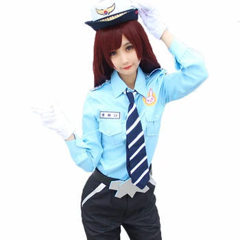 

Cosplay D.VA DVA Hana Song Police Officer Carnival Uniform Cosplay Costume