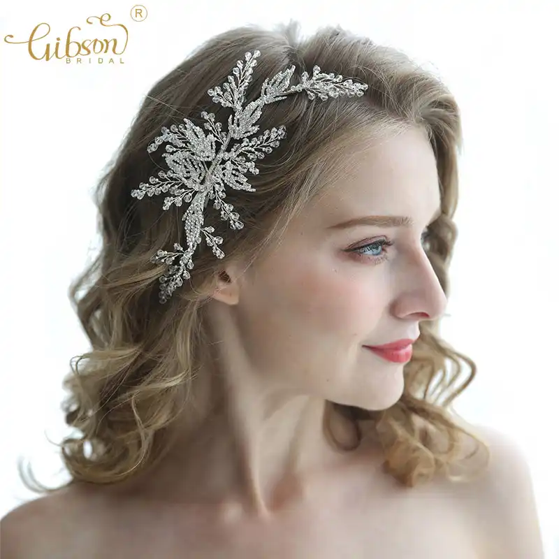 Explosive Sale Silver Hair Clip Delicate Crystal Bridal