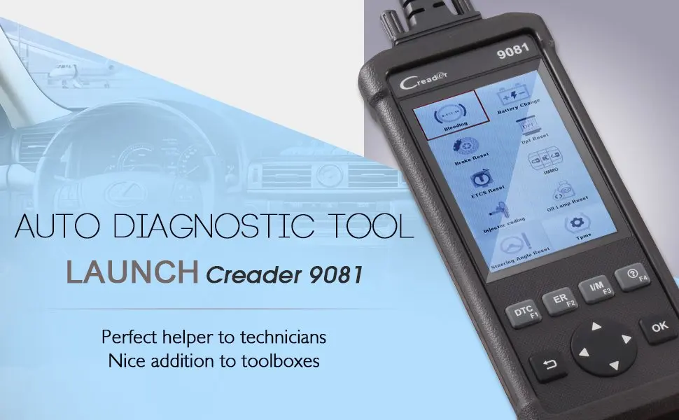 Launch CReader 9081 CR9081 OBD2 сканер Диагностический сканирующий инструмент автомобильный диагностический сканер автоматический считыватель кодов TPMS DPF Сброс масла