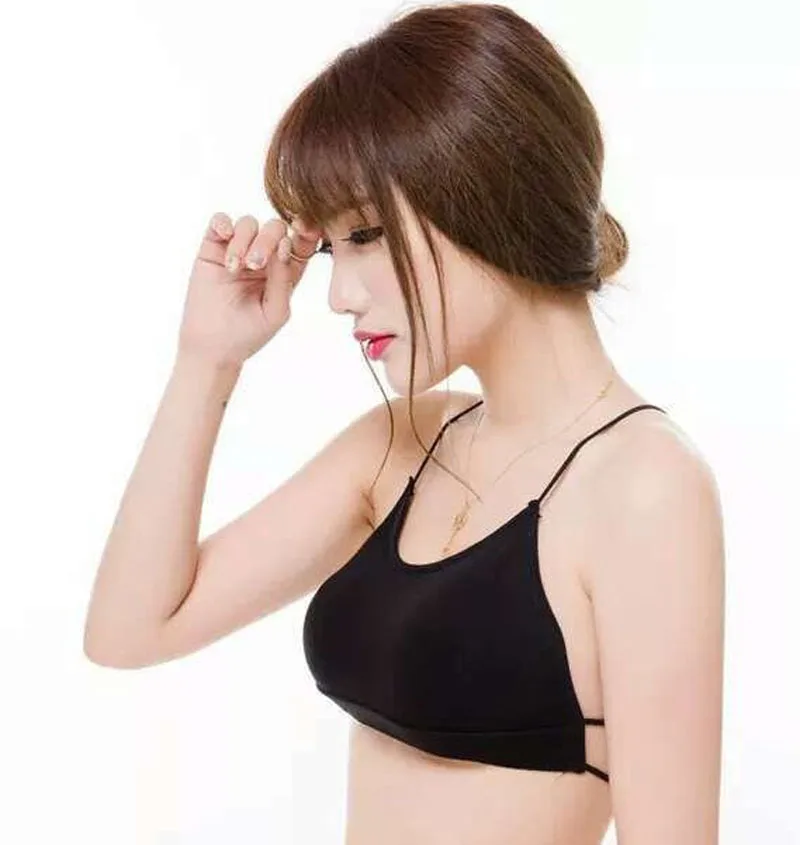Women Padded Bras Hollow Back Bralette Bra Caged Tank Top (12)