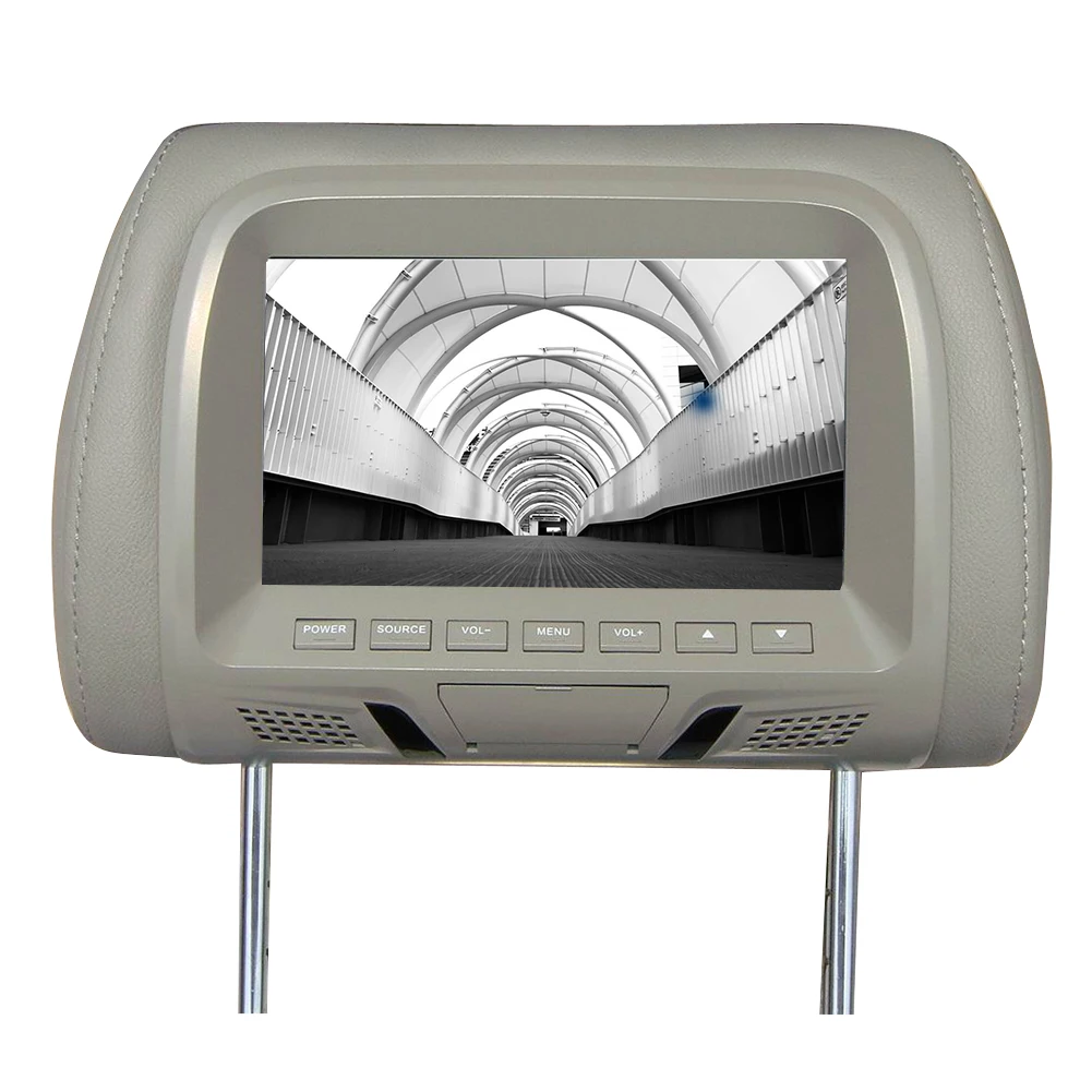 

7 Inch Universal Digital Camera Player USB Seat Back LED Screen Car Built In Speaker Headrest Monitor Support Video Multi Media