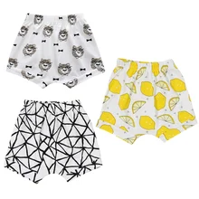 Новая одежда для маленькой девочки 2 шт./компл. Шорты для маленьких мальчиков и девочек с принтом из мягкой дышащей ткани хлопковые короткие штаны для лета